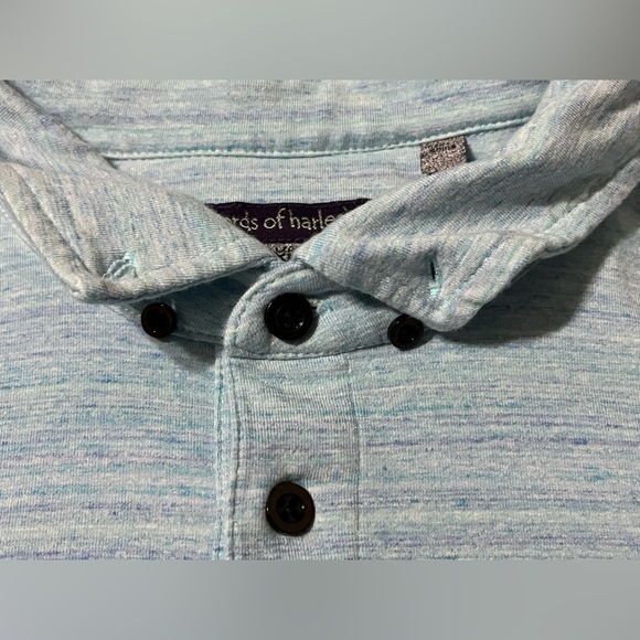 Lords of Harlech Mens Polo Blue Shirt US Size Large - Picture 6 of 9